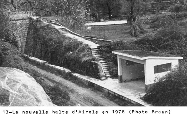 La linea del Tenda durante la ricostruzione - 13. Airole, 1978.