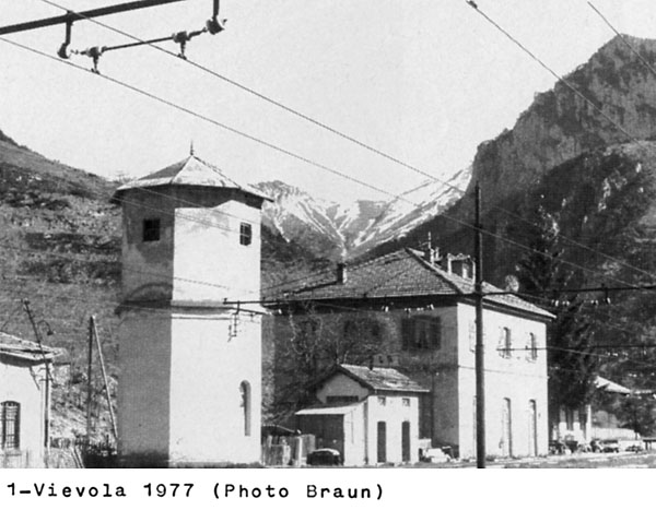 La linea del Tenda durante la ricostruzione - 1. Vievola, 1977.