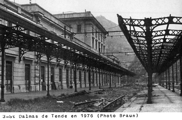 La linea del Tenda durante la ricostruzione - 3. S. Dalmazzo di Tenda, 1976.