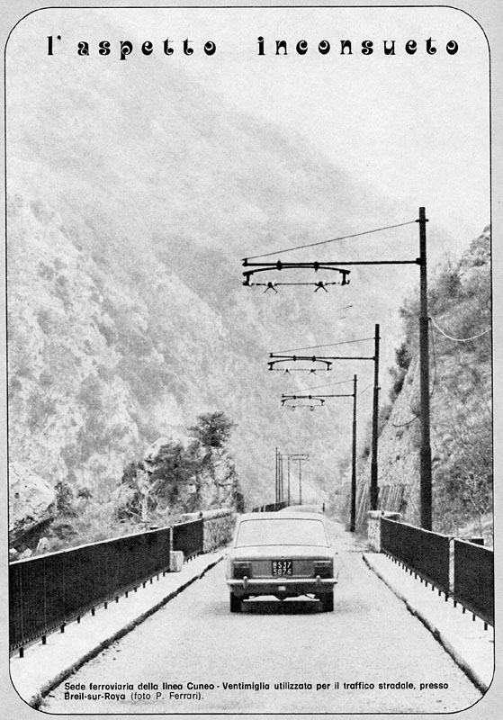 La linea del Tenda durante la ricostruzione - Breil-sur-Roya.