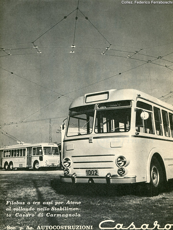 Pubblicit di filobus (anni '50) - Casaro (Atene).