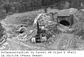 La linea del Tenda durante la ricostruzione - 9. Breil-sur-Roya, 1978.