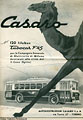 Pubblicità di filobus (anni '50) - Casaro (Il Cairo).