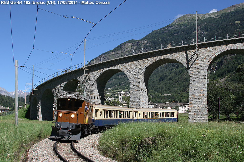 Treni storici - Ge 4/4 182, Brusio.