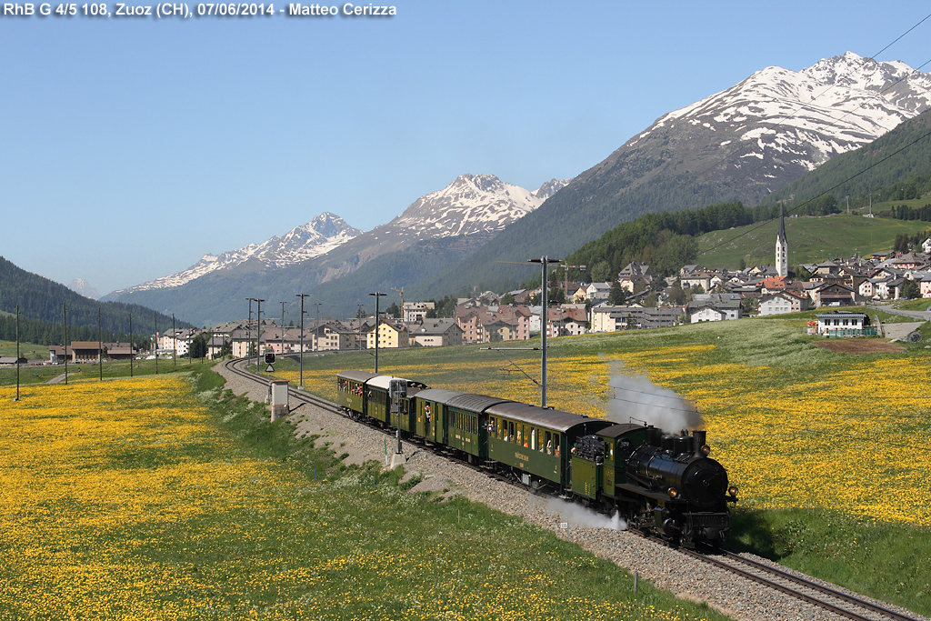 Treni storici - G 4/5 108, Zuoz.