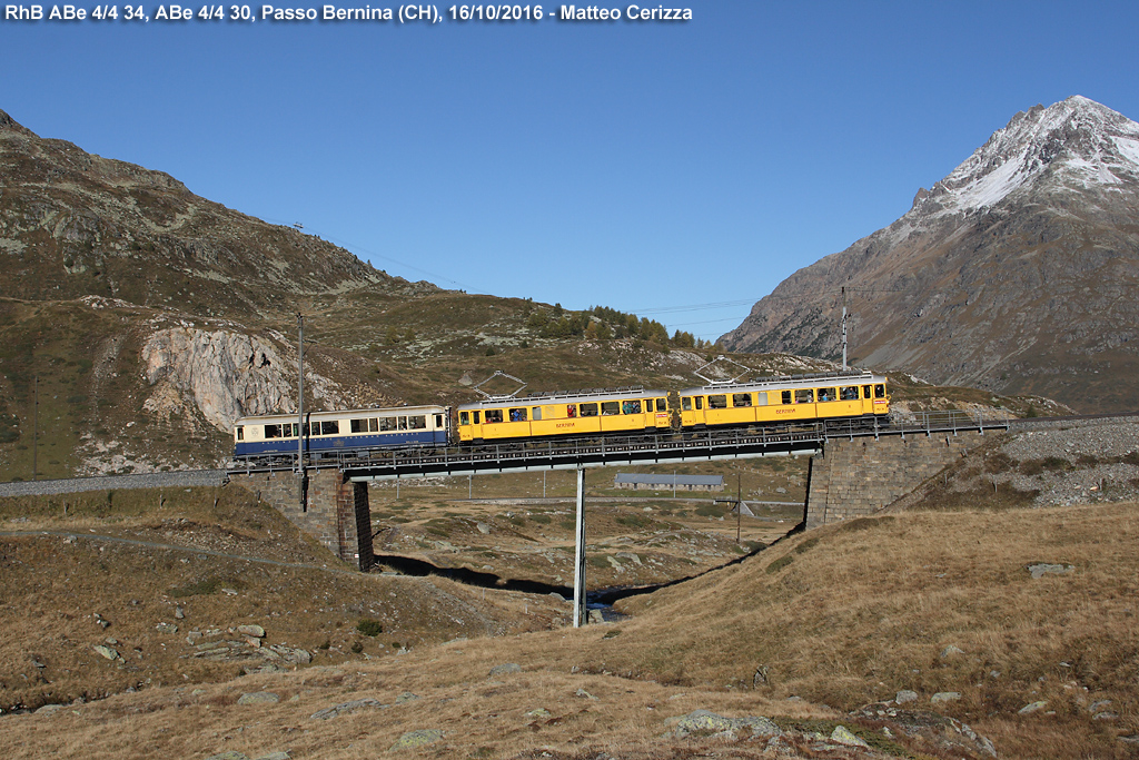 Treni storici - ABe 4/4 34, Passo Bernina.