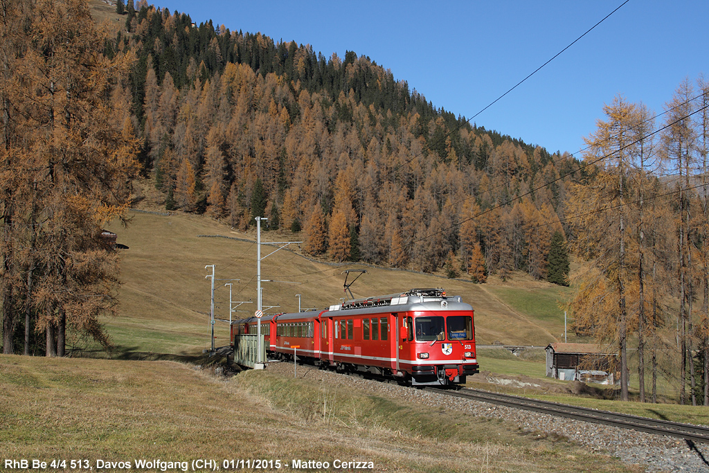 Autunno - Be 4/4 513, Davos Wolfgang.