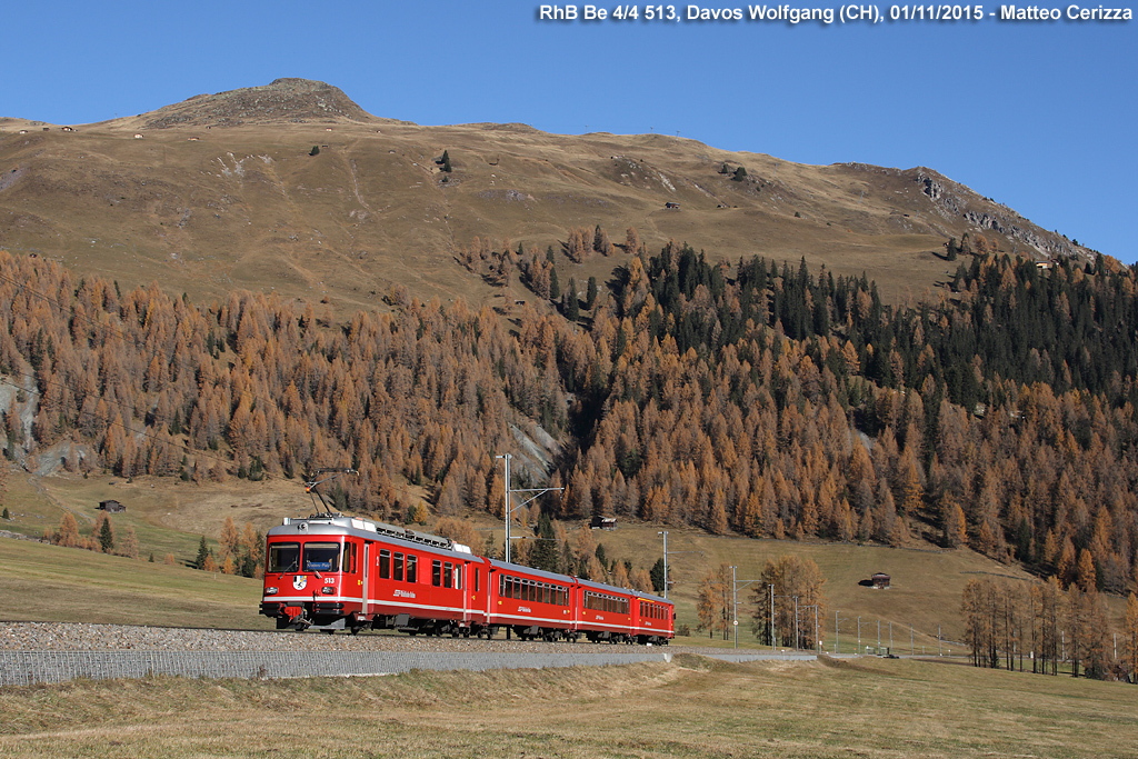 Autunno - Be 4/4 513, Davos Wolfgang.