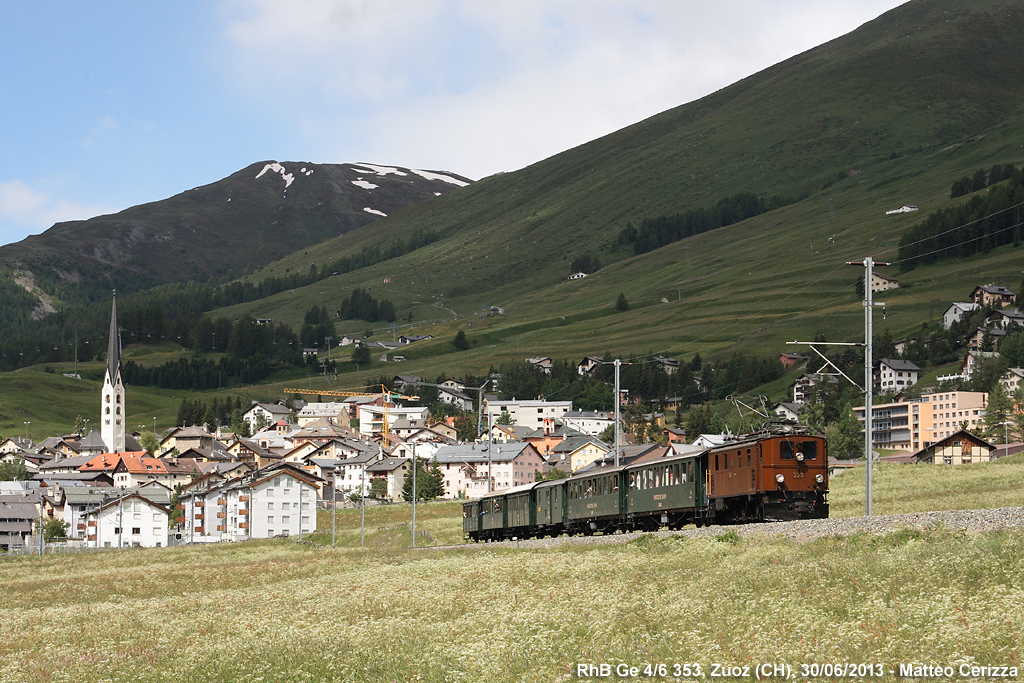 Treni storici - Ge 4/6 353, Zuoz.