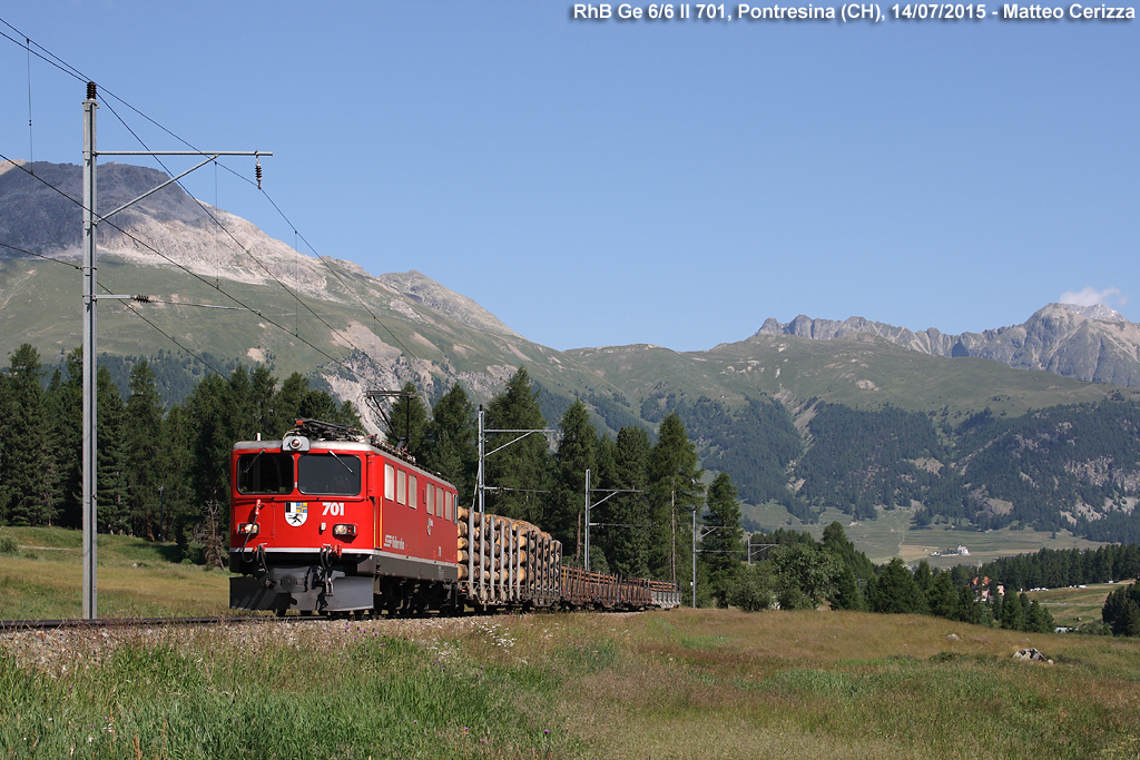 Primavera-Estate - Ge 6/6 II 701, Pontresina.