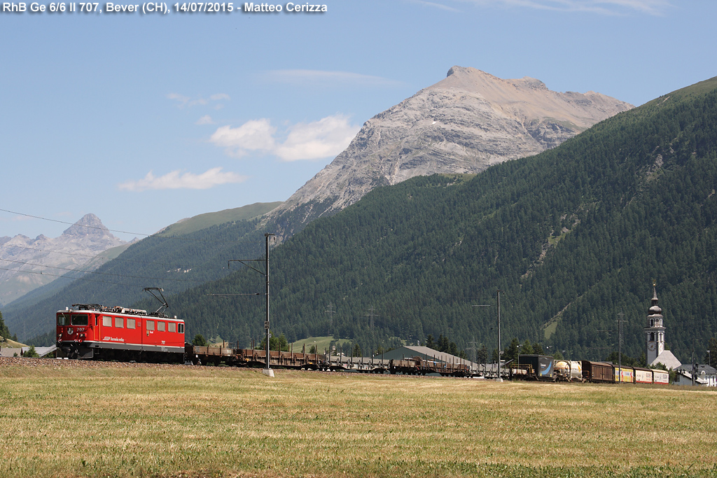 Primavera-Estate - Ge 6/6 II 707, Bever.