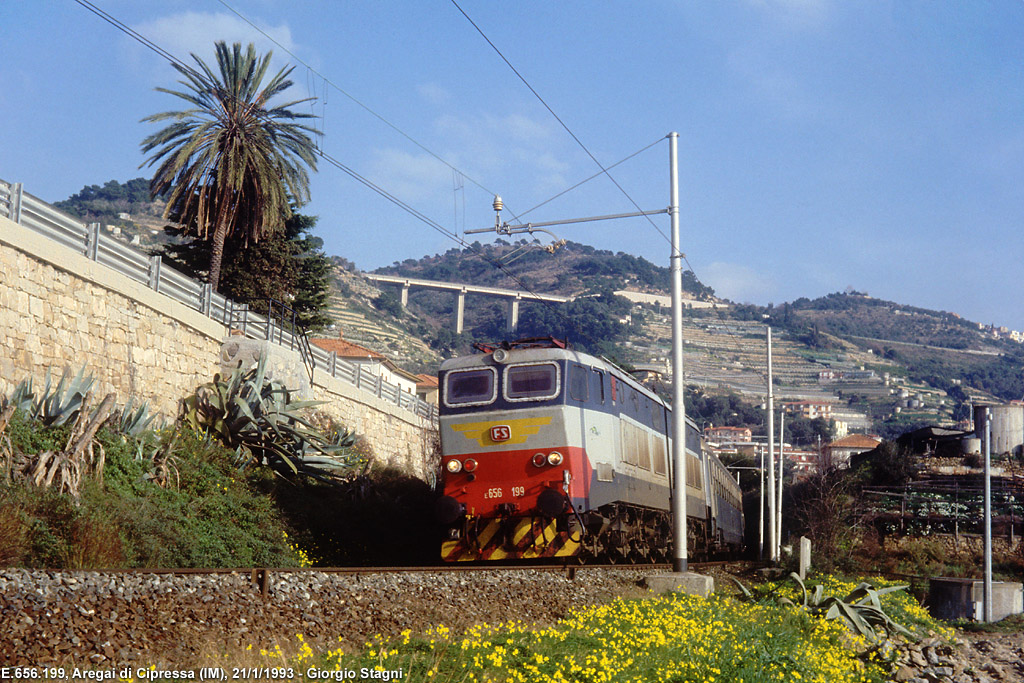 Classic Riviera: gli anni '90, l'ultima stagione dei treni internazionali - Aregai di Cipressa.