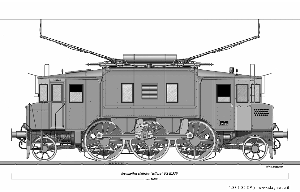 Locomotive elettriche trifasi - E.330