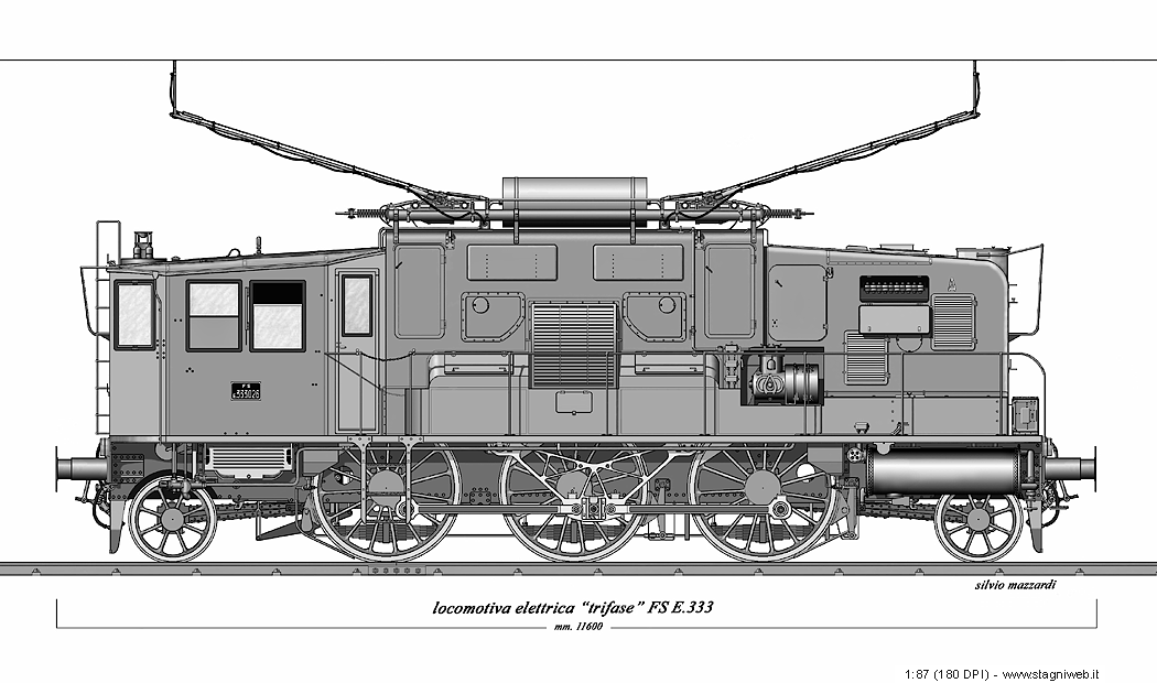 Locomotive elettriche trifasi - E.333