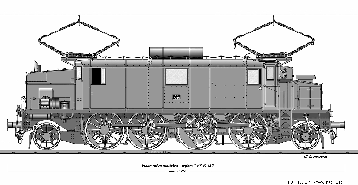 Locomotive elettriche trifasi - E.432