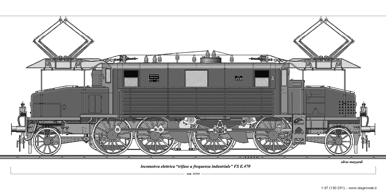 Locomotive a frequenza industriale - E.470