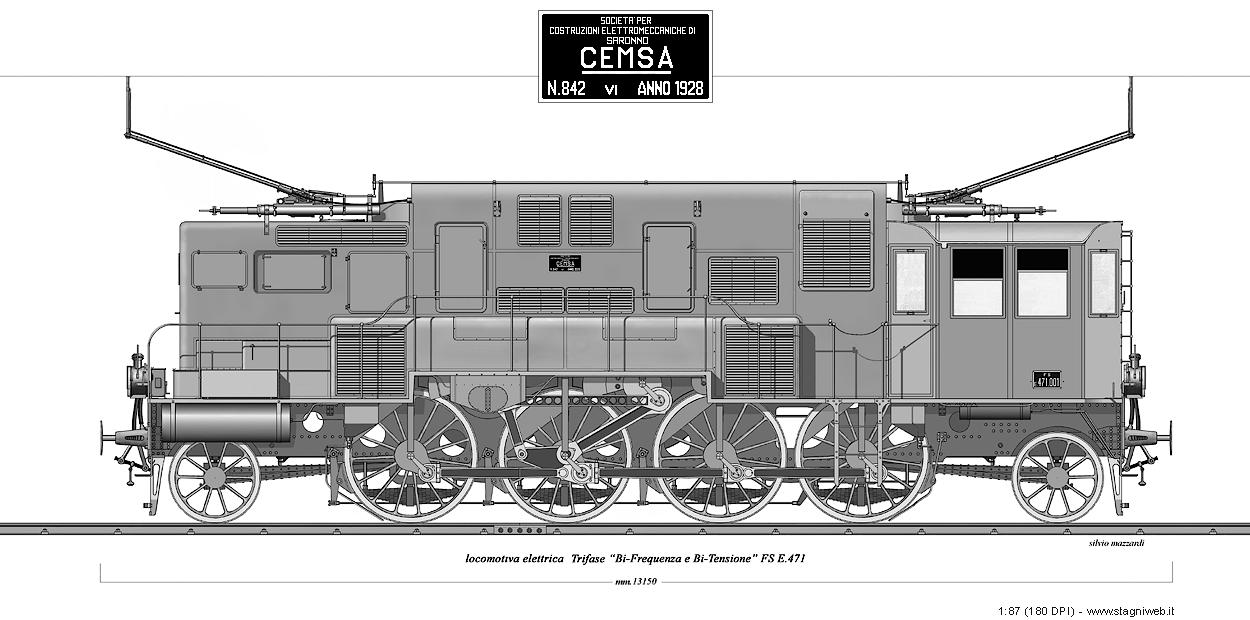 Locomotive a frequenza industriale - E.471