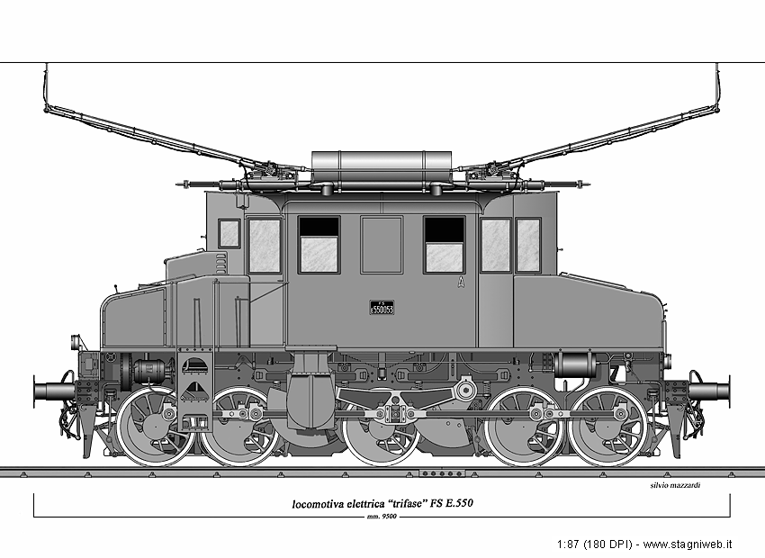 Locomotive elettriche trifasi - E.550