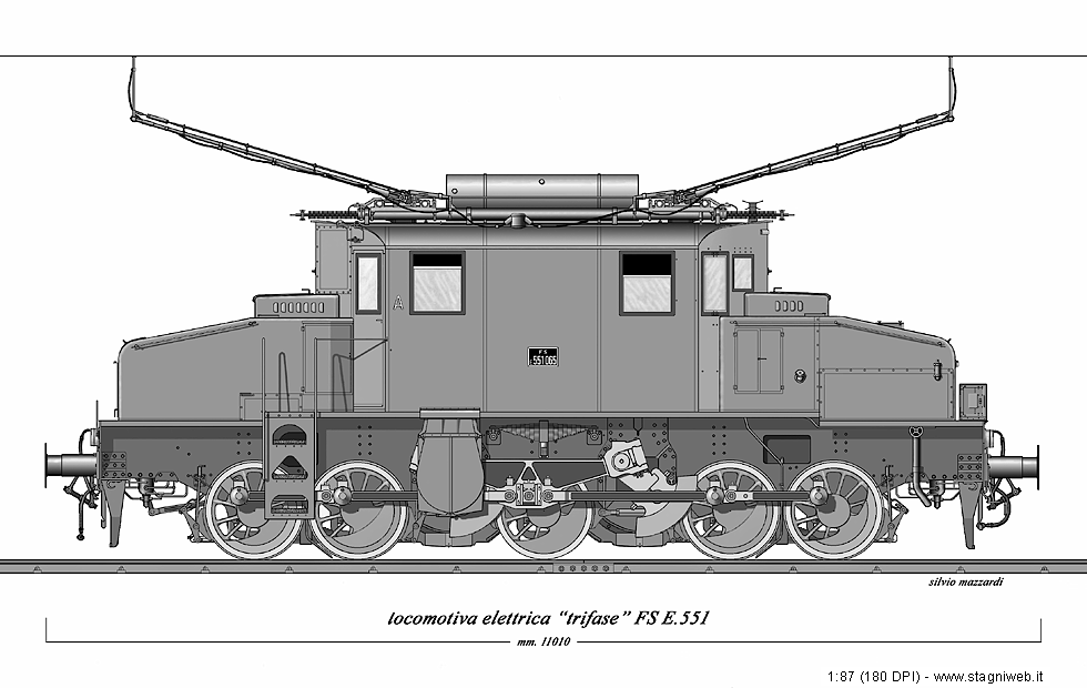 Locomotive elettriche trifasi - E.551.065