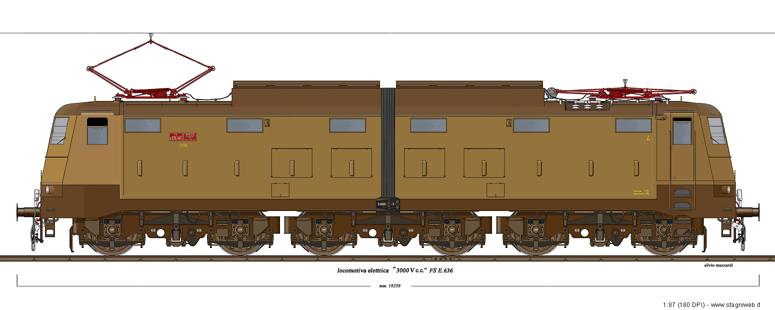 Locomotive a corrente continua - E.636