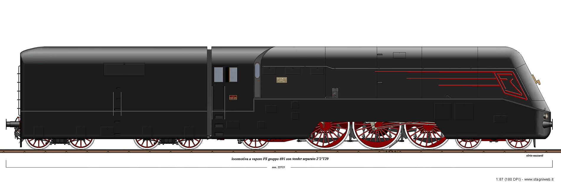 Locomotive a vapore - A.691.026