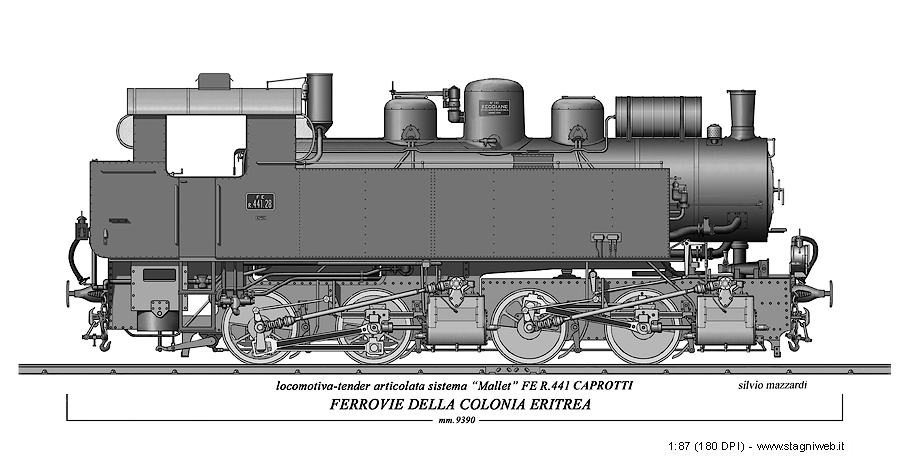 Locomotive a vapore - R441 Caprotti