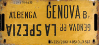 Cartelli di percorrenza - Albenga-Genova, Genova-La Spezia.