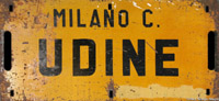 Cartelli di percorrenza - Espresso Milano-Udine.