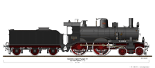 Locomotive a vapore con tender separato - Gr. 552