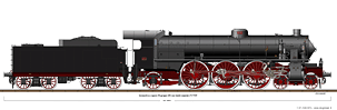 Locomotive a vapore con tender separato - Gr. 691