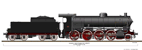 Locomotive a vapore - Gr. 744 Caprotti