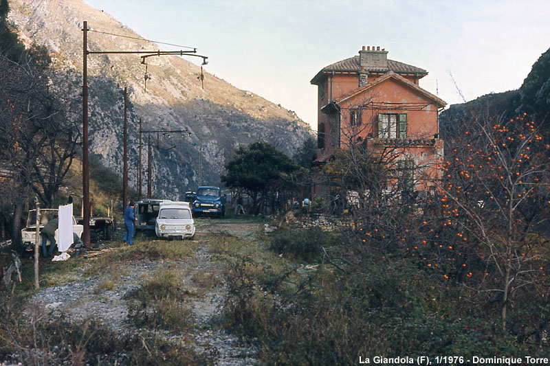 La linea del Tenda prima della ricostruzione - La Giandola.