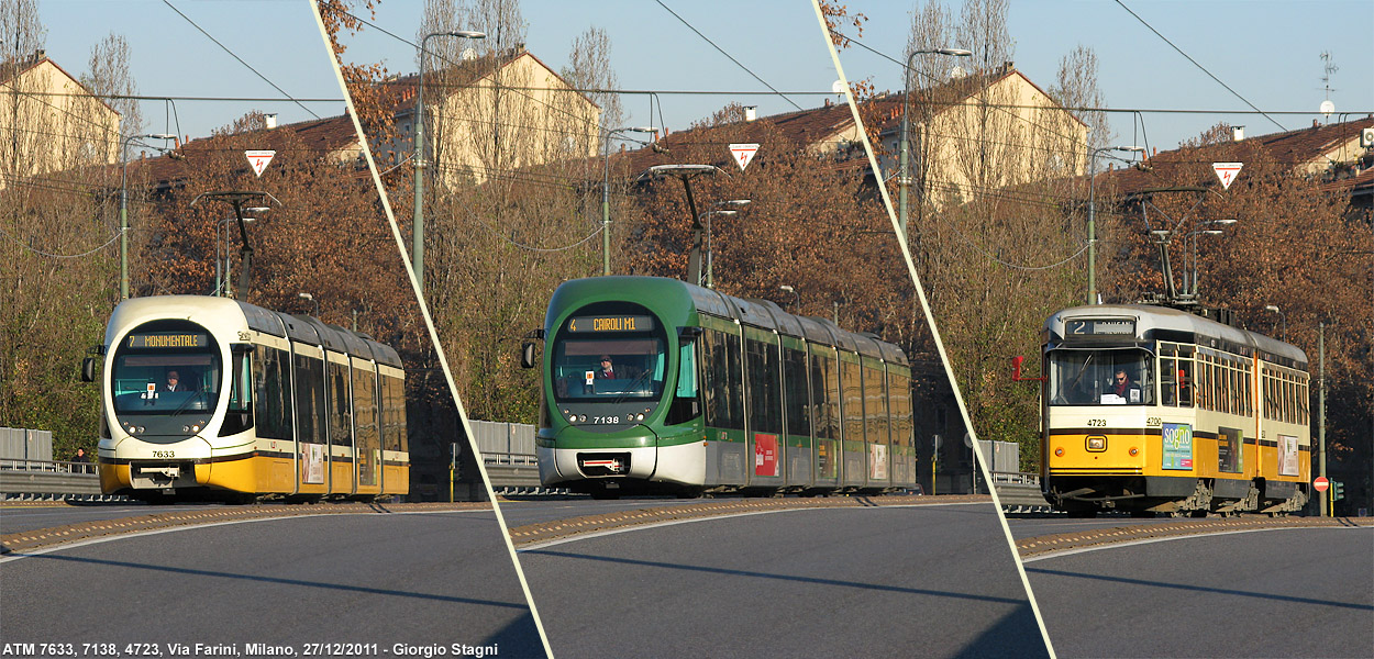 Tram a Milano - Via Farini.