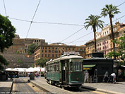 I tram storici e il Museo di Porta S.Paolo - P.za Risorgimento.