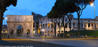 La civilt classica - Arco di Costantino e Colosseo.