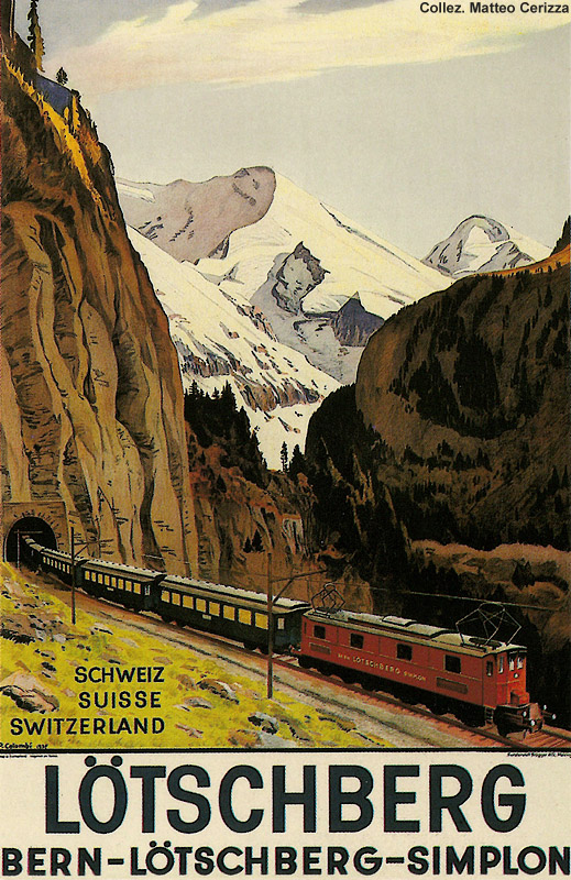 Manifesti ferroviari - Ltschberg.