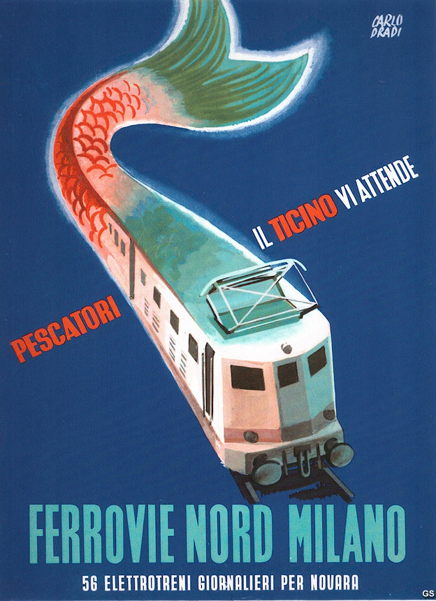 Manifesti ferroviari - Ferrovie Nord Milano.