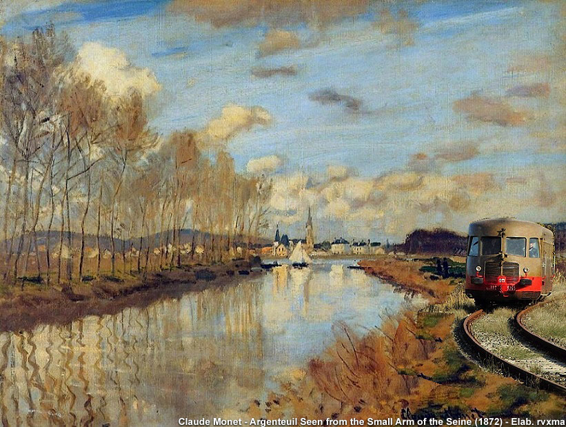Un treno dentro il quadro! - Claude Monet (1840-1926)