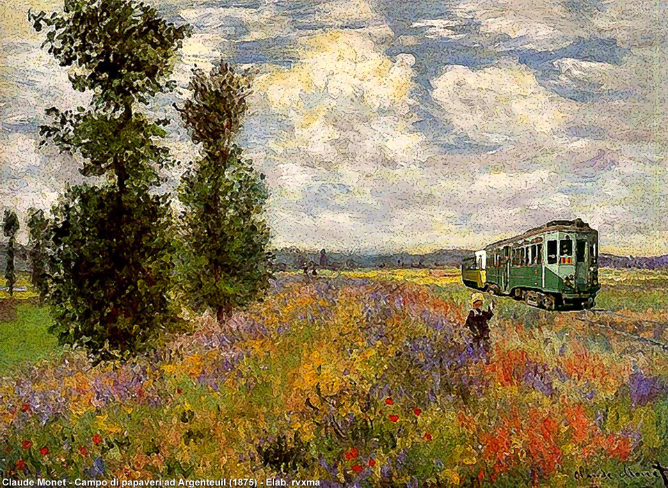 Un treno dentro il quadro! - Claude Monet (1840-1926)