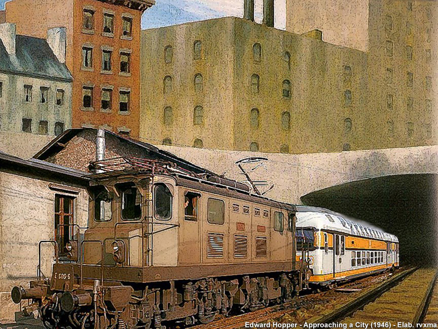 Un treno dentro il quadro! - Edward Hopper (1882-1967)