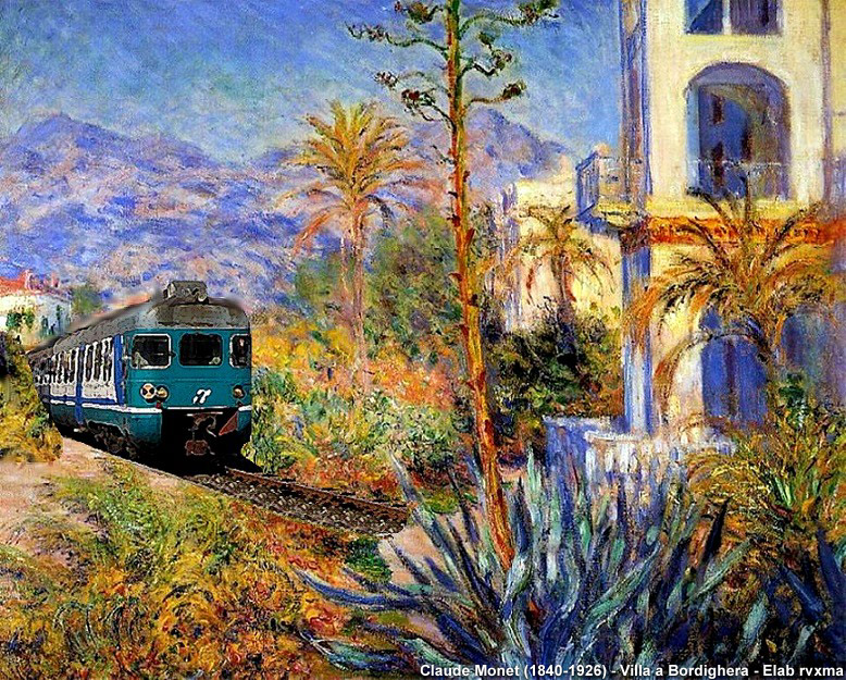 Un treno dentro il quadro! - Claude Monet (1840-1926)