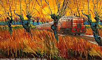 Un treno dentro il quadro! - Vincent Van Gogh (1853-1890)