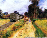 Un treno dentro il quadro! - Pierre-Auguste Renoir (1841-1919)