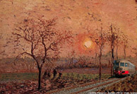 Un treno dentro il quadro! - Camille Pissarro (1830-1903)