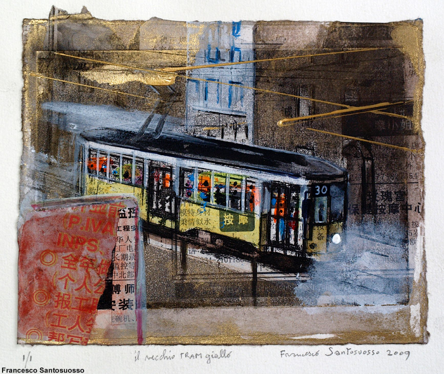 Francesco Santosuosso - Il vecchio tram giallo.