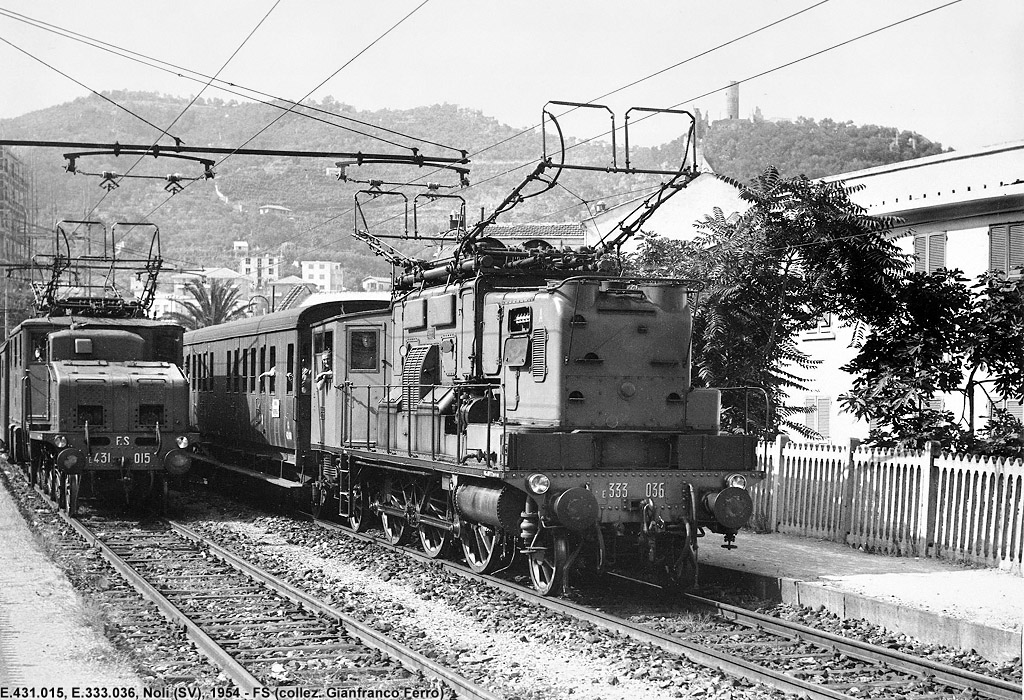 Il treno fotografico del 1954 - Noli.