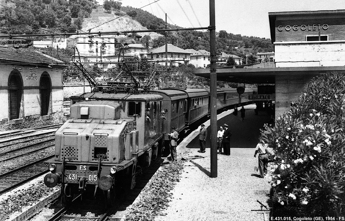 Il treno fotografico del 1954 - Cogoleto.