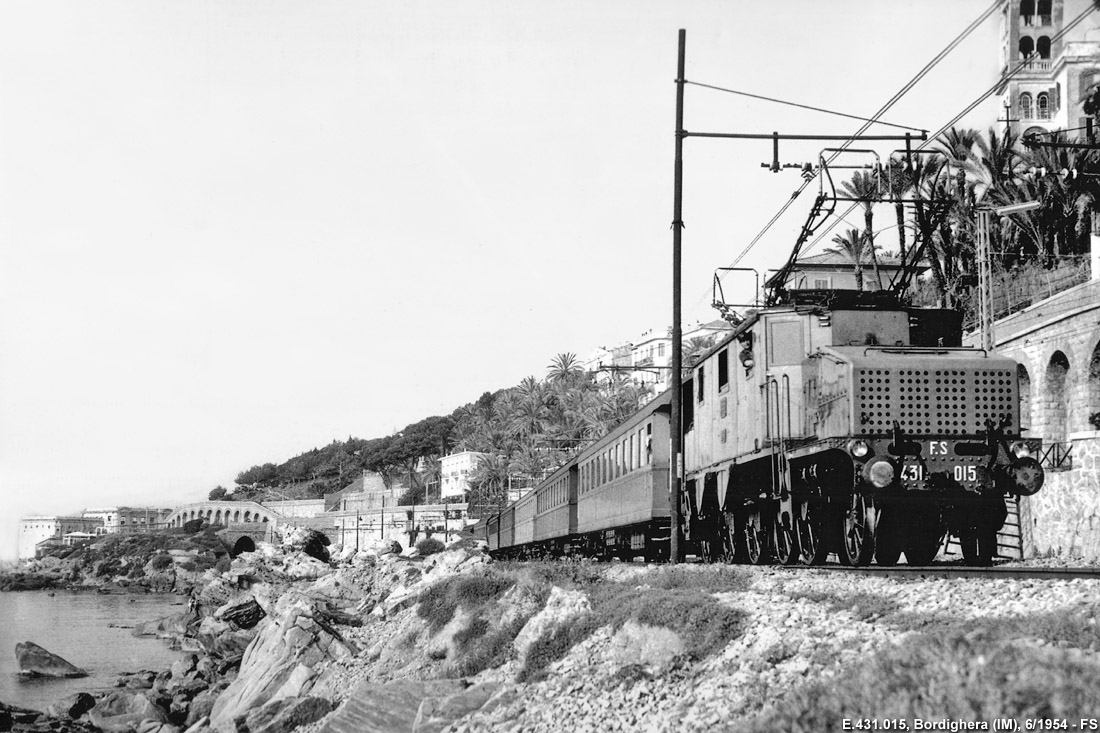 Il treno fotografico del 1954 - Bordighera.