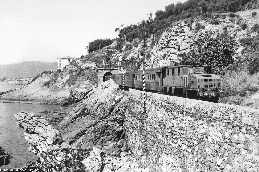 Il treno fotografico del 1954 - Cervo.