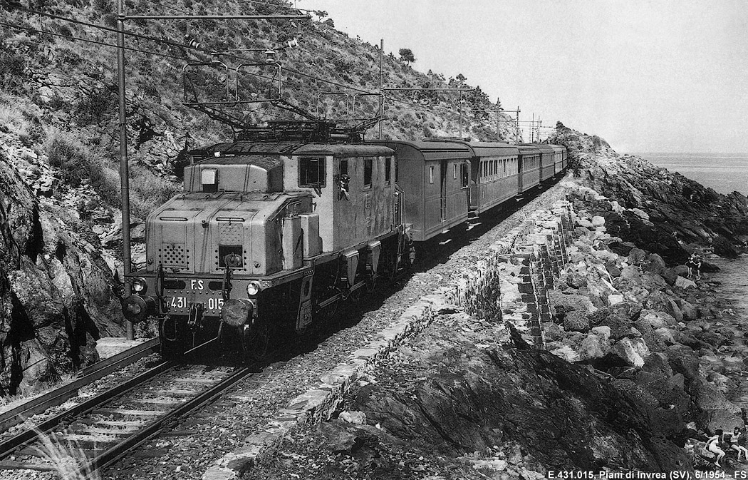 Il treno fotografico del 1954 - Piani d'Invrea.